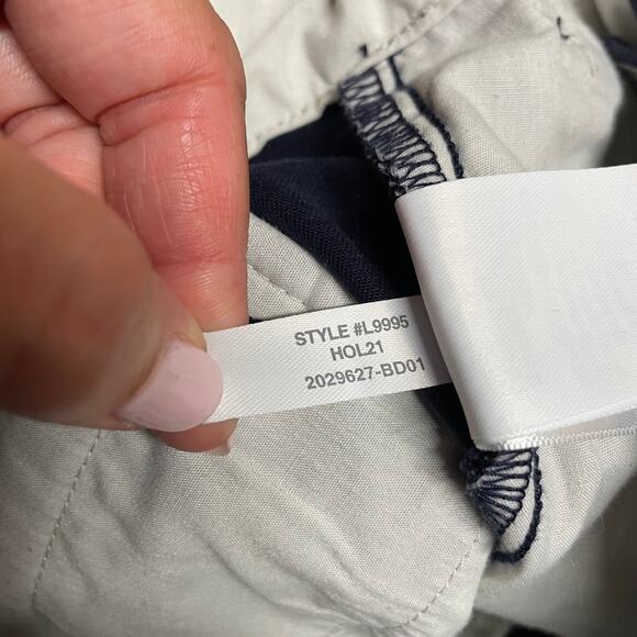 Crewcuts Boys Solid Navy Blue Chino Shorts Adjustable Waist Size 12 Large - Picture 7 of 7